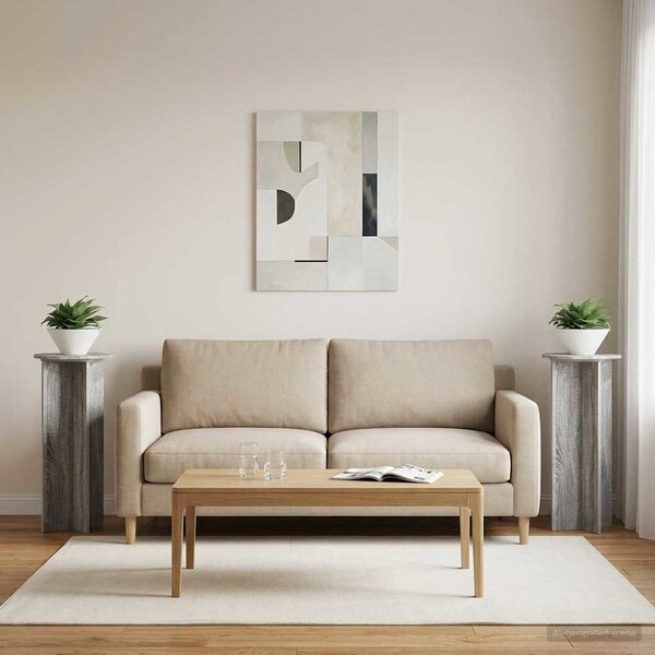 Stojak na rośliny 2 szt. Szary Sonoma Ø40 x 100 cm