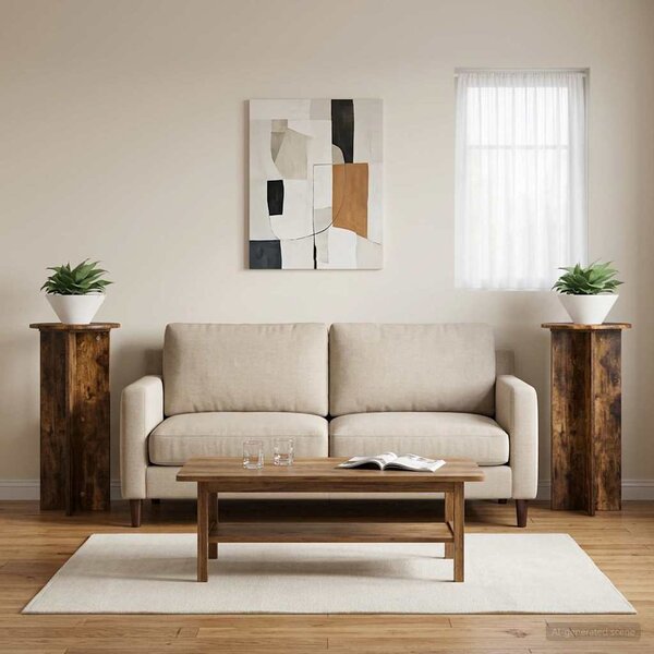 Stojak na rośliny 2 pcs Dąb wędzony 40 x 40 x 80 cm