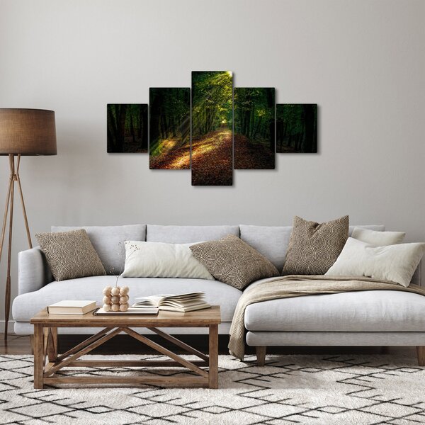 Obraz leśnej ścieżki (125x70 cm)
