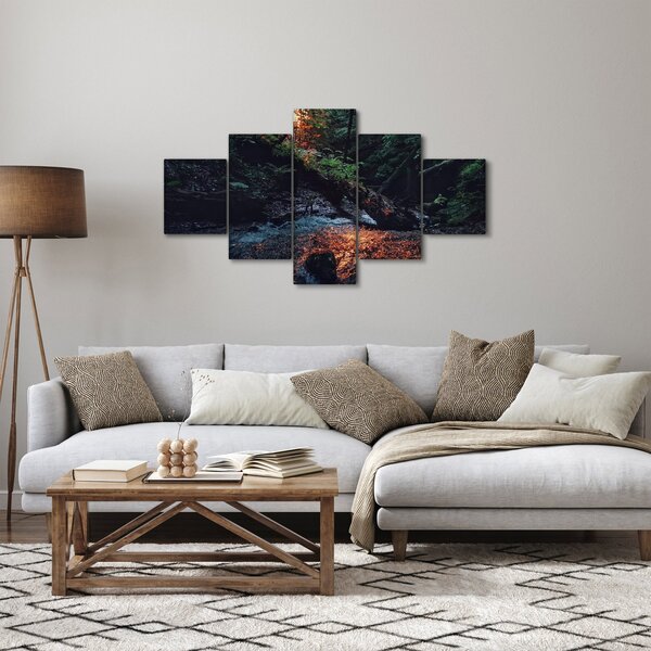 Obraz górskiej rzeki (125x70 cm)