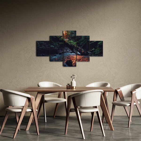 Obraz górskiej rzeki (125x70 cm)