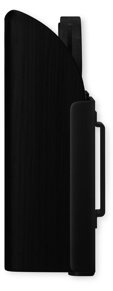 Stalowy wieszak ścienny w kolorze matowej czerni 43 cm Saloon – Umbra