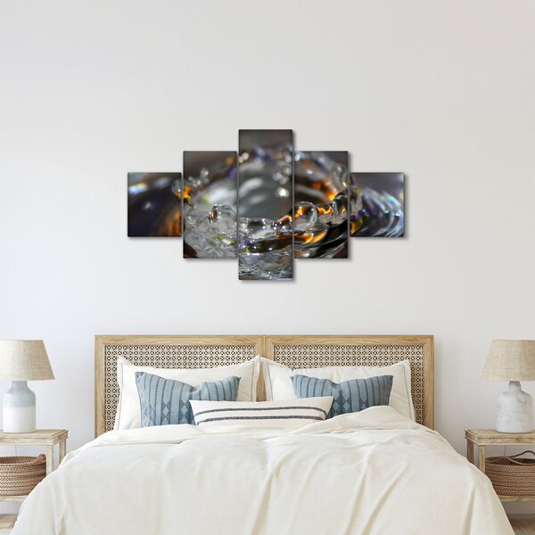 Obraz bransoletki z kropel wody (125x70 cm)