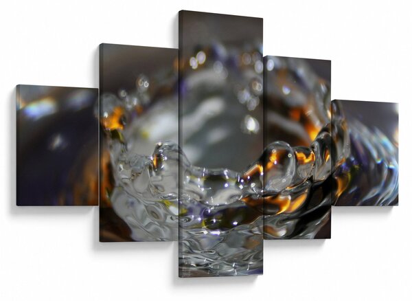 Obraz bransoletki z kropel wody (125x70 cm)