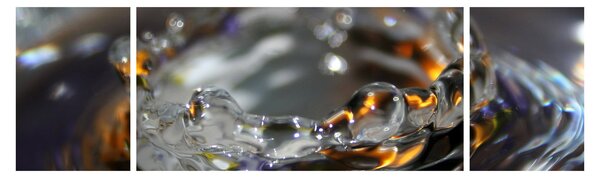 Obraz bransoletki z kropel wody (170x50 cm)