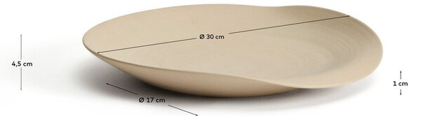 Taca dekoracyjna ceramiczna ø 30 cm Ebenor – Kave Home
