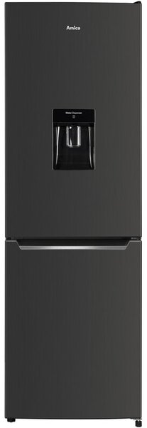 Lodówka AMICA FK299.2FI (E) No Frost 181cm Czarna Inox Podajnik wody