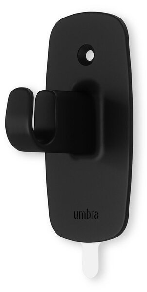 Stalowy regulowany karnisz w kolorze matowej czerni 40 - 71 cm Adhera – Umbra