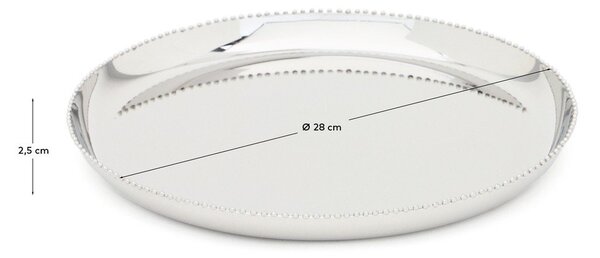 Taca ze stali nierdzewnej ø 28 cm Nirela – Kave Home