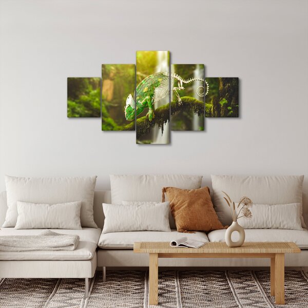 Obraz kameleona (125x70 cm)