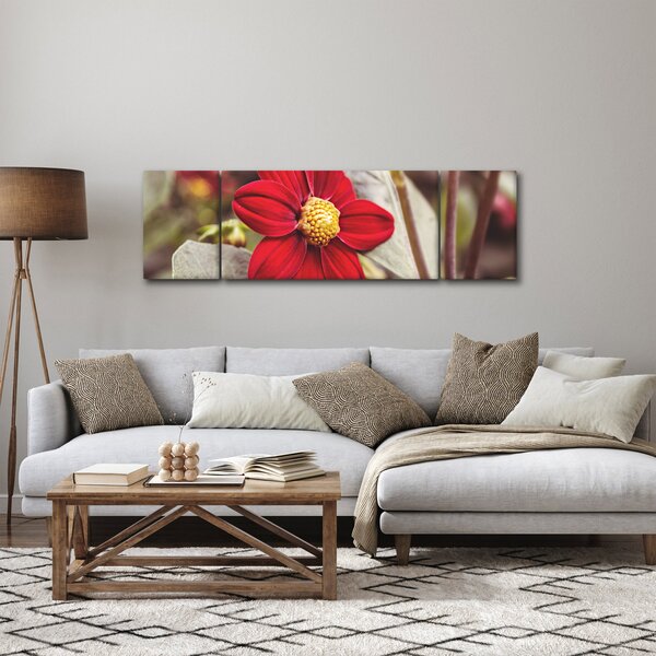 Obraz kwiatu (170x50 cm)