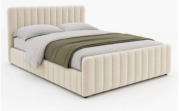 MebleMWM Łóżko tapicerowane SF1078 | 180x200 | Boucle | Beż #3
