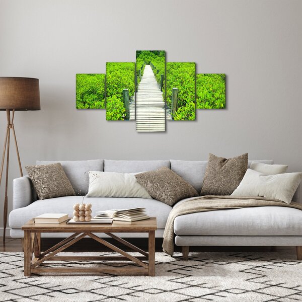 Obraz - drewniany chodnik (125x70 cm)
