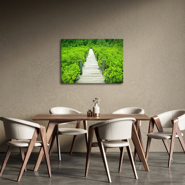 Obraz - drewniany chodnik (70x50 cm)