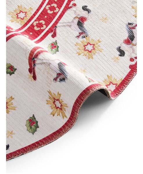 Czerwony okrągły dywan ze świątecznym motywem ø 160 cm Toy's Delight Rocking Horse – Villeroy&Boch