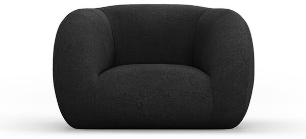 Ciemnoszary fotel z materiału bouclé Essen – Cosmopolitan Design