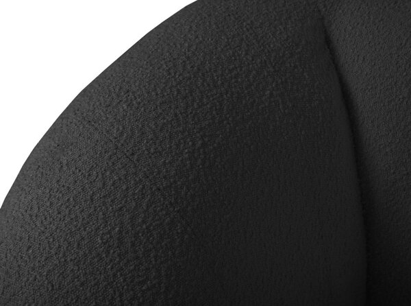 Ciemnoszara sofa z materiału bouclé 230 cm Essen – Cosmopolitan Design