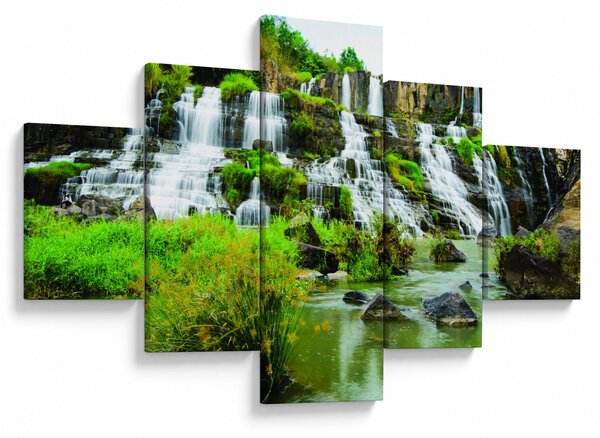 Obraz - wodospady (125x70 cm)