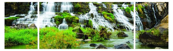 Obraz - wodospady (170x50 cm)