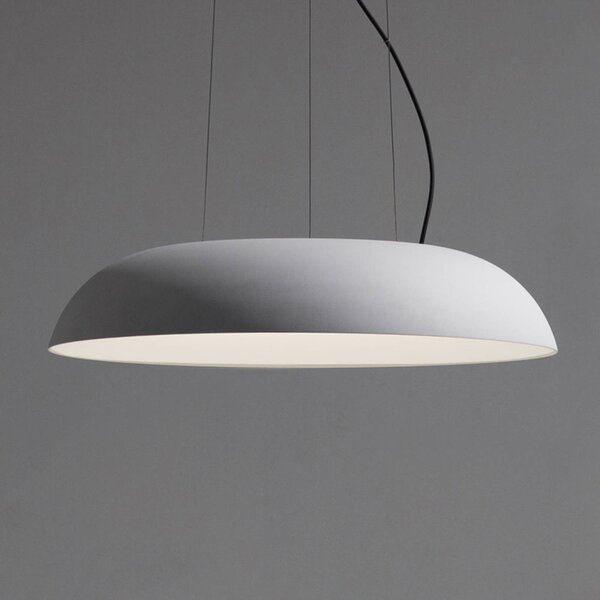 Martinelli Luce Lampa wisząca designerska Maggiolone, możliwość ściemniania, biały / opal, salon / jadalnia, aluminium, design