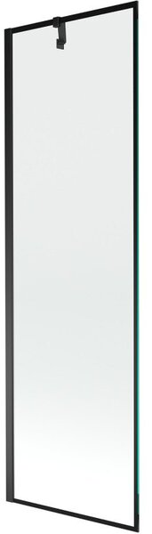 Mexen Next parawan nawannowy 1-skrzydłowy 60 x 150 cm, czarna ramka, czarny - 895-060-000-00-70-70