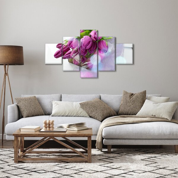Obraz - bukiet tulipanów (125x70 cm)