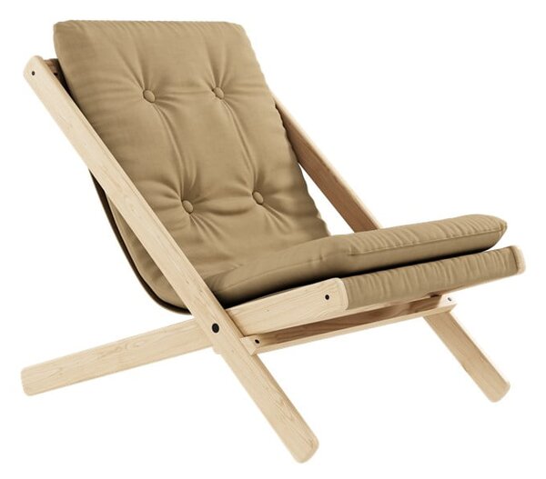 Fotel rozkładany Karup Design Boogie Raw/Wheat Beige
