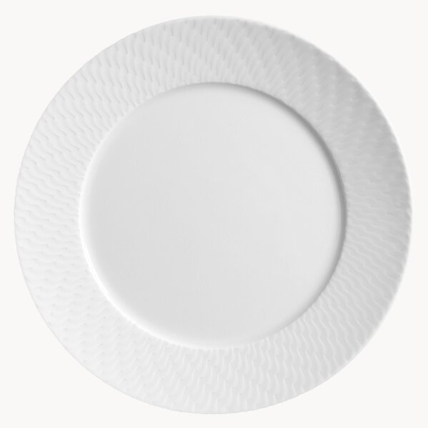 Ręcznie wykonany talerz śniadaniowy z porcelany No. 41, 2 szt