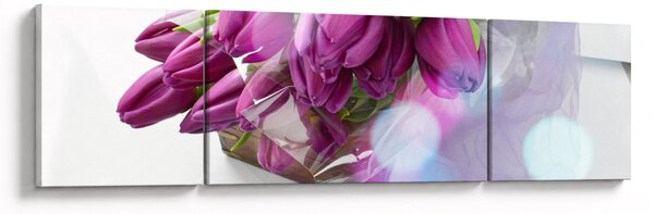 Obraz - bukiet tulipanów (170x50 cm)