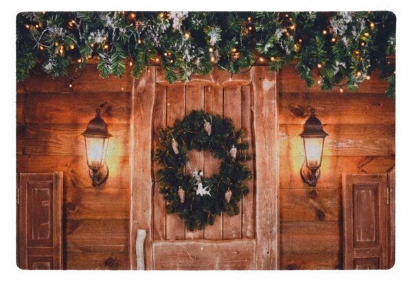 Świąteczna wycieraczka RUSTIC WELCOME 38x58 cm - różne warianty Wersja: Lyzwy