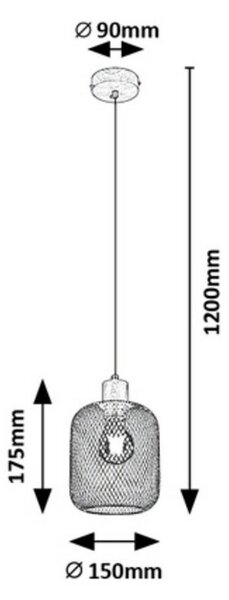 Rabalux 3131 Grendel lampa wisząca