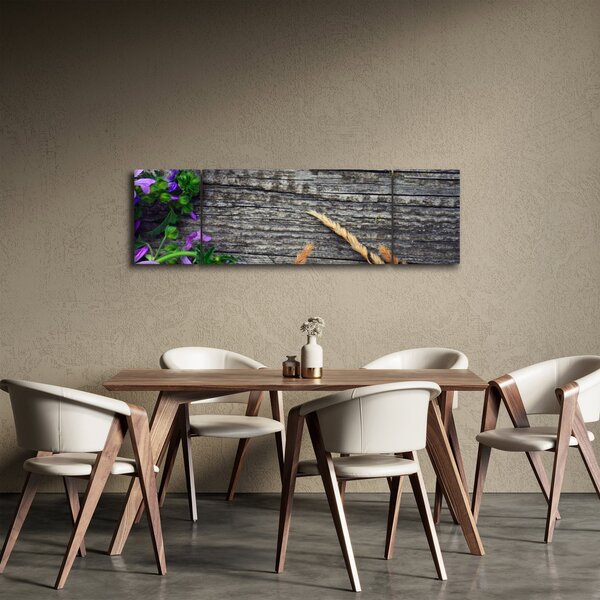 Obraz - kwiaty polne (170x50 cm)