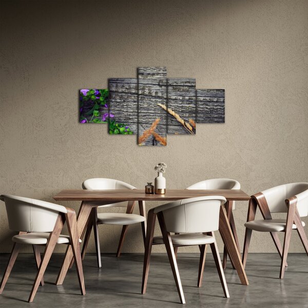 Obraz - kwiaty polne (125x70 cm)