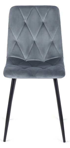 Zestaw Stół Okrągły Rozkładany HARRY 102-142 cm Dąb Artisan/Czarny i 6 Krzeseł Tapicerowanych ROBIN Szarych Nowoczesnych