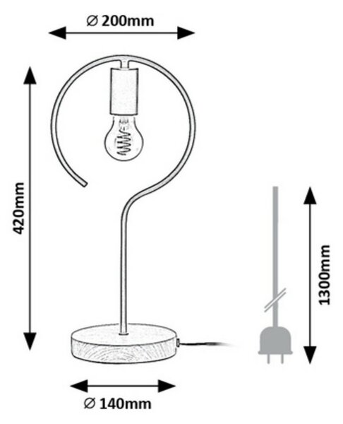 Rabalux 3220 Rufin lampa stołowa