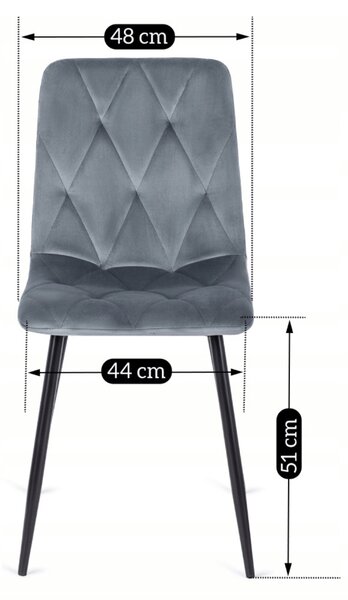Zestaw Stół Okrągły Rozkładany HARRY 102-142 cm Dąb Artisan/Czarny i 6 Krzeseł Tapicerowanych ROBIN Szarych Nowoczesnych