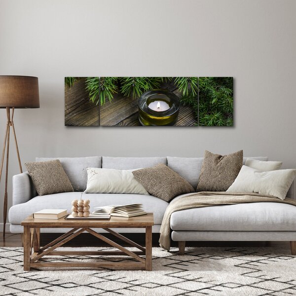 Obraz - świeca bożonarodzeniowa (170x50 cm)
