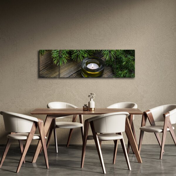 Obraz - świeca bożonarodzeniowa (170x50 cm)