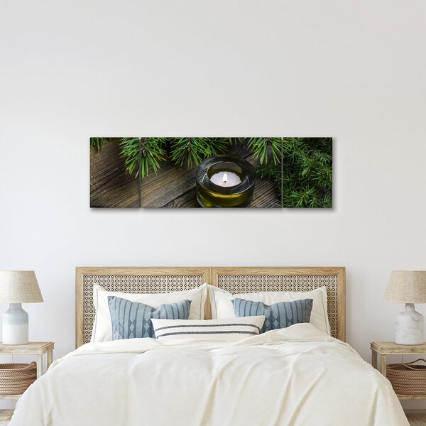 Obraz - świeca bożonarodzeniowa (170x50 cm)