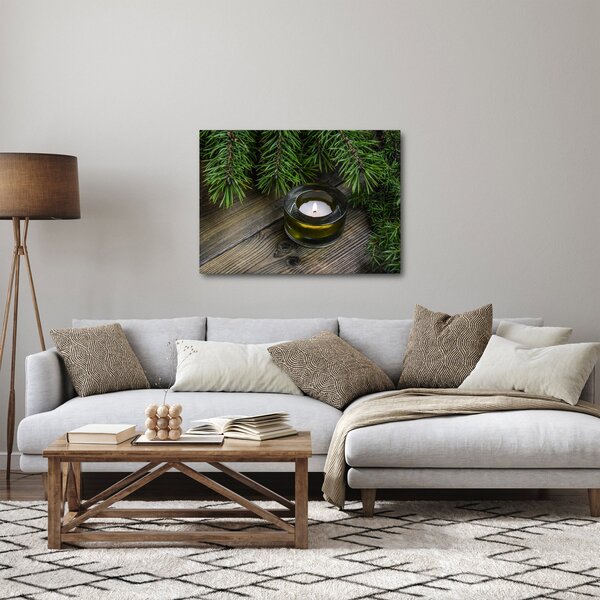 Obraz - świeca bożonarodzeniowa (70x50 cm)