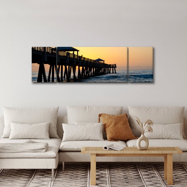 Obraz na plaży (170x50 cm)