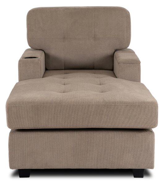 Fotel Wypoczynkowy Sofa NEO Beżowy Tapicerowany Nowoczesny