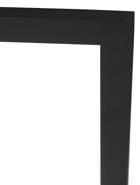 Czarna lampa sufitowa 40 cm z diodą LED z pilotem zdalnego sterowania - Live