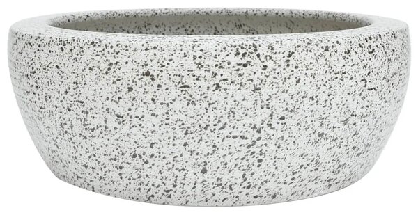 Szara okrągła umywalka ceramiczna D1-N47