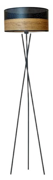 Lampa stojąca podłogowa trójnóg z abażurem walec MORIS