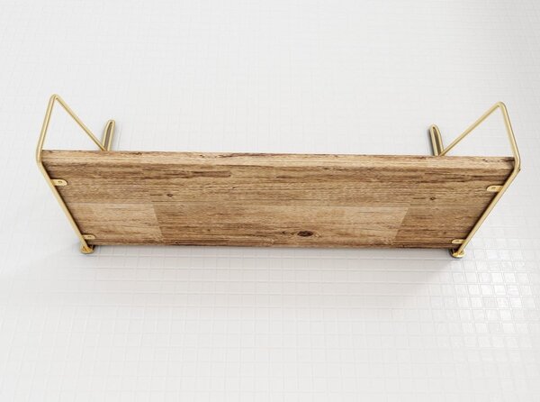 Półka z litego drewna dębowego 45 cm Duvar – Kalune Design