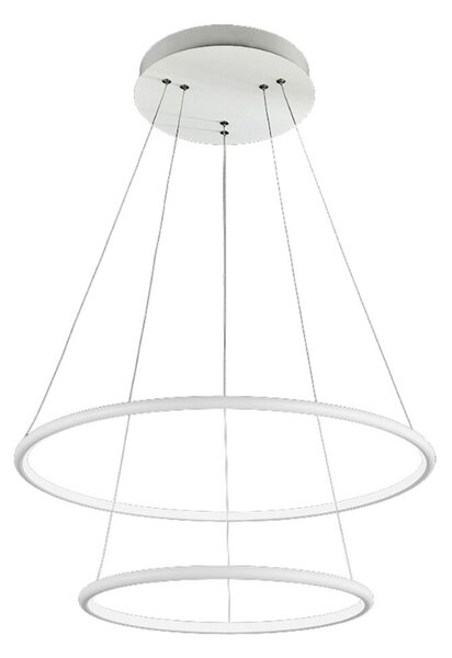 Podwójna biała lampa wisząca led - K437-Ring
