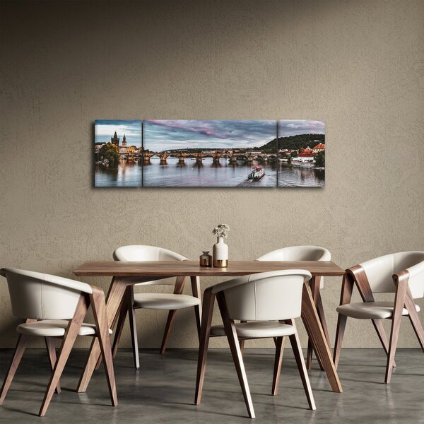 Obraz rzeki Wełtawy (170x50 cm)