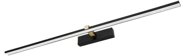 Kinkiet nad lustro/obraz LED 24W 120 cm czarno-złoty VENUS ID-9038 Idealed