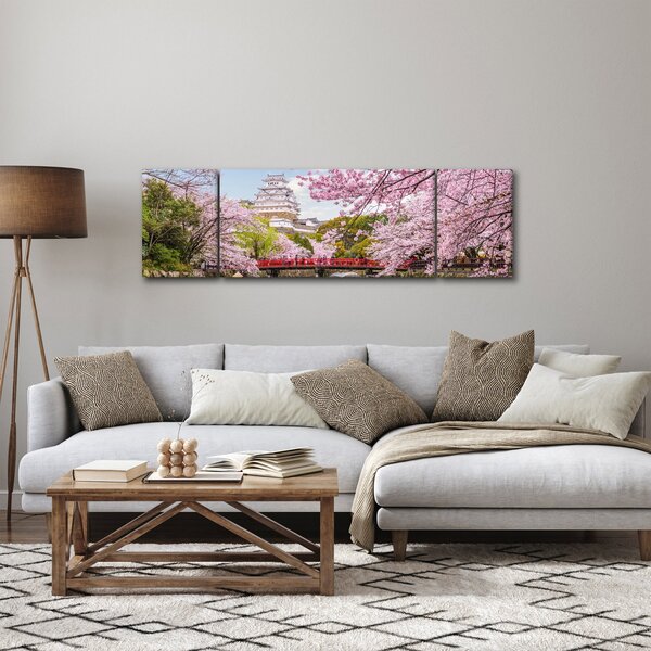 Obraz wiśni japońskiej (170x50 cm)